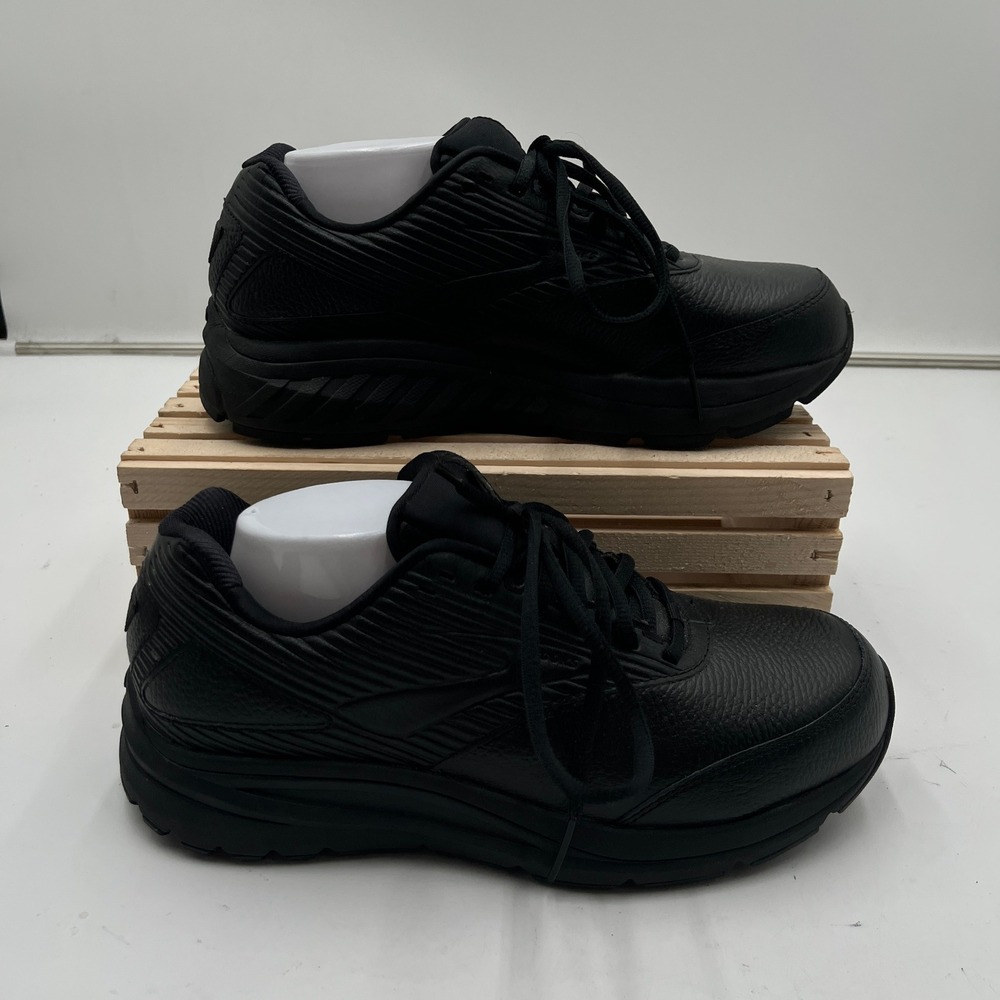 Brooks Shoe Addiction Walker 2 9.5 Extra Wide 2E Leather Black Mens 1203072E072